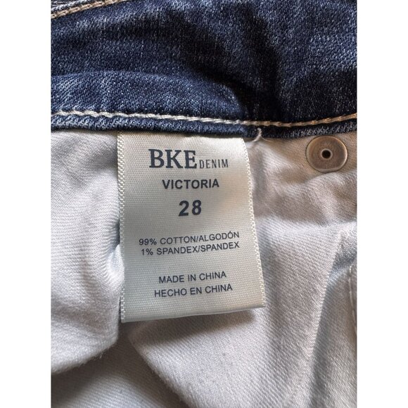 BKE Victoria Distressed Cutoff Denim Shorts Size 28 Womens Casual Summer Style - Picture 4 of 8